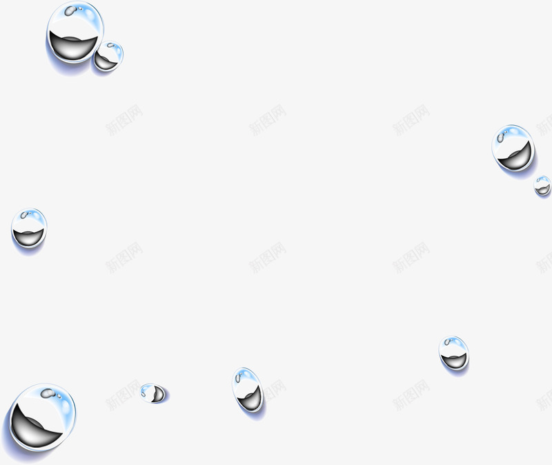 水珠png免抠素材_88icon https://88icon.com 圆形 小水球 水泡 白色