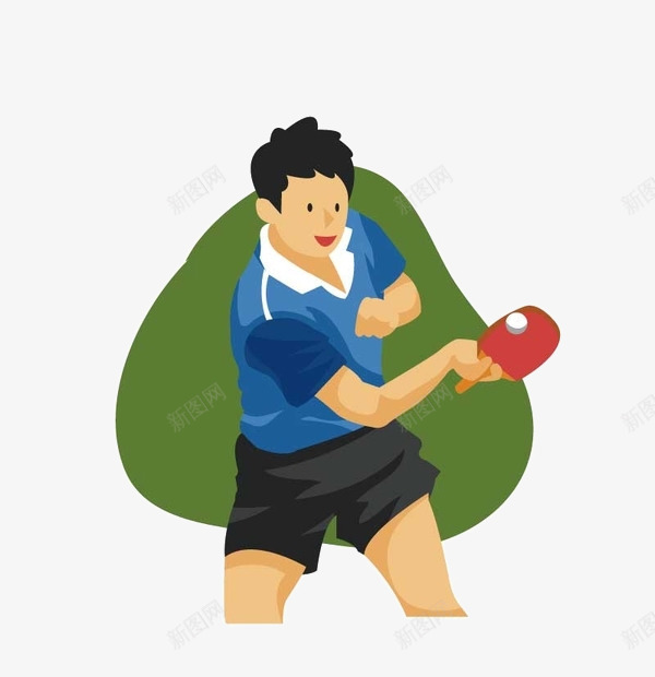 乒乓宣传图png免抠素材_88icon https://88icon.com 打乒乓球 球 球拍 绿色 绿色背景 衣服