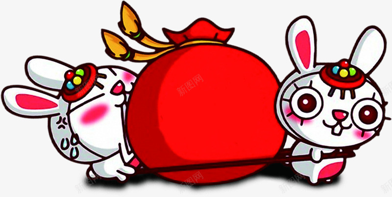 可爱卡通电玩兔子png免抠素材_88icon https://88icon.com 兔子 卡通 可爱