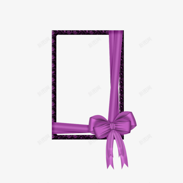 粉红蝴蝶结相框边框png免抠素材_88icon https://88icon.com 相框 粉红 蝴蝶结 边框
