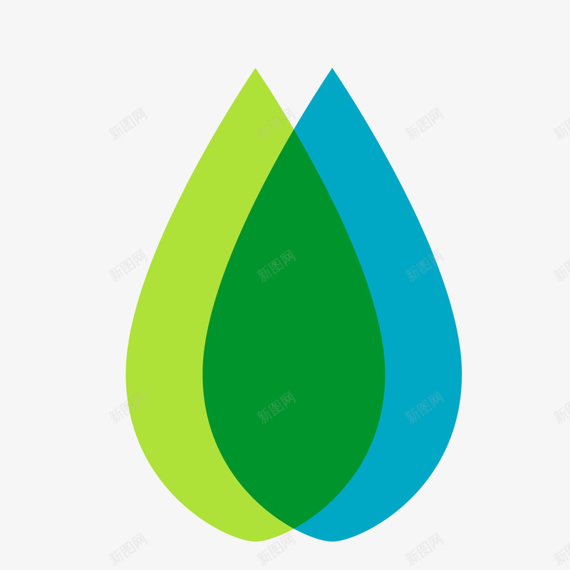 蓝绿色世界水日水滴png免抠素材_88icon https://88icon.com 世界水日 卡通水滴 绿色水滴 背景装饰 蓝色水滴