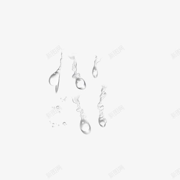 简约水滴png免抠素材_88icon https://88icon.com 干净 水元素 淋雨 透明 雨滴