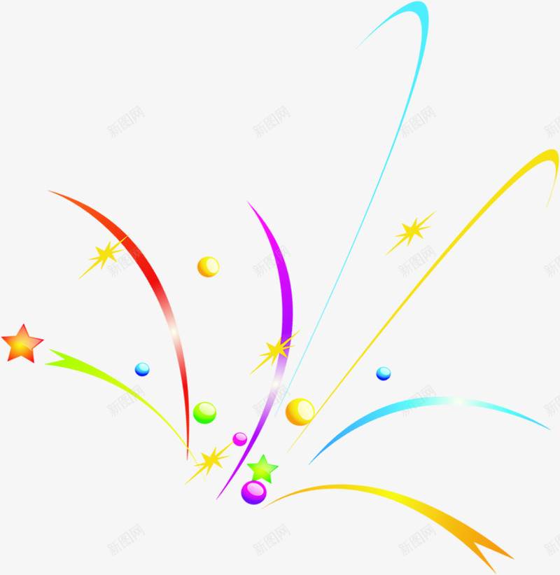 彩色卡通可爱线条星星png免抠素材_88icon https://88icon.com 卡通 可爱 彩色 星星 线条