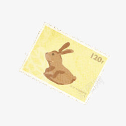 手绘可爱兔子标签png免抠素材_88icon https://88icon.com 兔子 可爱 标签