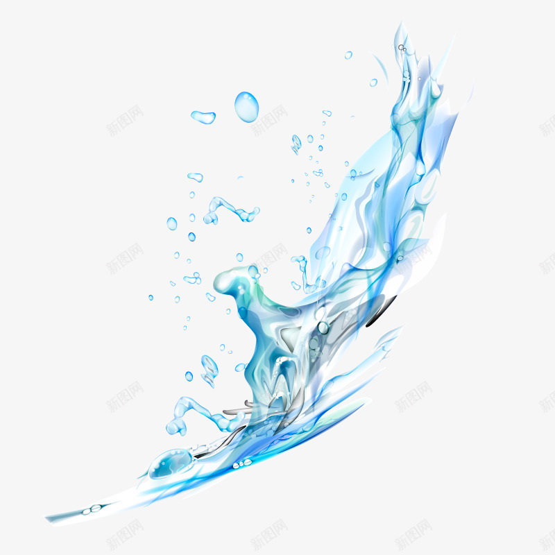 水的姿态矢量图ai免抠素材_88icon https://88icon.com PNG免费素材 水珠 矢量素材 高清图 矢量图