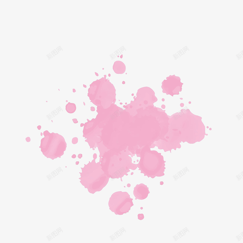 粉红色唯美彩墨png免抠素材_88icon https://88icon.com 唯美彩墨 图案 墨水 彩色 粉红色