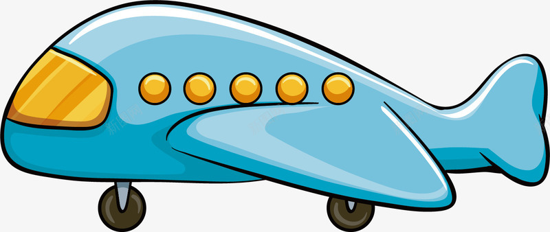 水彩蓝色飞机矢量图ai免抠素材_88icon https://88icon.com 卡通 可爱 安全 手绘 水彩 蓝色 飞行 矢量图