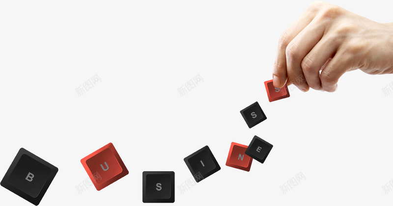 黑色和红色键帽psd免抠素材_88icon https://88icon.com 手 手势 红色键帽 黑色键帽