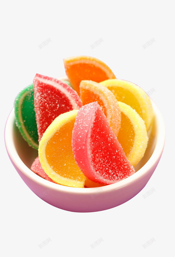 碗中西瓜糖果png免抠素材_88icon https://88icon.com 甜食 糖果 红色 绿色 软糖 食物 黄色
