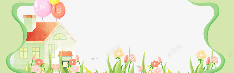夏季小清新绿色手绘边框psd免抠素材_88icon https://88icon.com 二十四节气 图案装饰设计 夏季 大暑 小清新 简约 绿叶 草地 边框