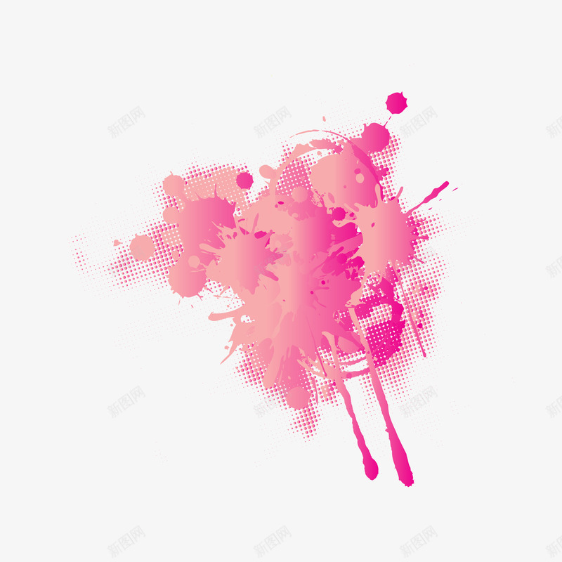 手绘粉色喷墨矢量图eps免抠素材_88icon https://88icon.com png免抠图 创意 喷墨 墨迹 彩色 炫酷 粉色 矢量图