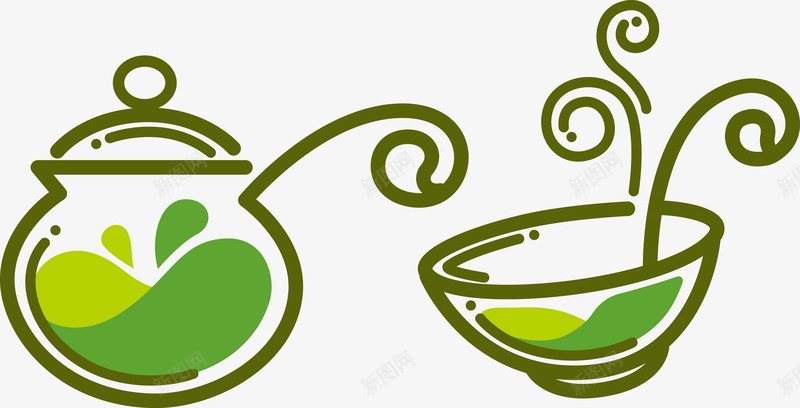 卡通茶叶水墨茶叶矢量图ai免抠素材_88icon https://88icon.com 大红袍茶叶 毛尖茶叶 茶叶卡通 茶叶叶子 茶叶插画 茶叶标志 茶叶花纹 龙井茶叶 矢量图