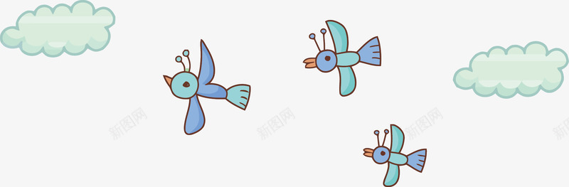 插画简笔小鸟矢量图ai免抠素材_88icon https://88icon.com 小鸟 插画 简笔 蓝色 矢量图