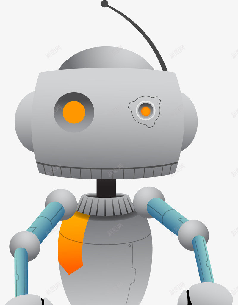 卡通酷炫科技机器人装饰图案png免抠素材_88icon https://88icon.com 人工智能 外太空 未来科幻 未来科技 机器人 机械 科幻 酷炫科技机器人