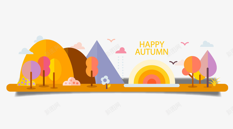 卡通枫叶图案矢量图eps免抠素材_88icon https://88icon.com 卡通 图案 彩色 枫叶 矢量图