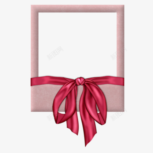 红丝带边框相框png免抠素材_88icon https://88icon.com 相框 红丝带 边框
