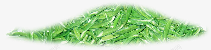 绿色茶叶剪影装饰png免抠素材_88icon https://88icon.com 剪影 绿色 茶叶 装饰