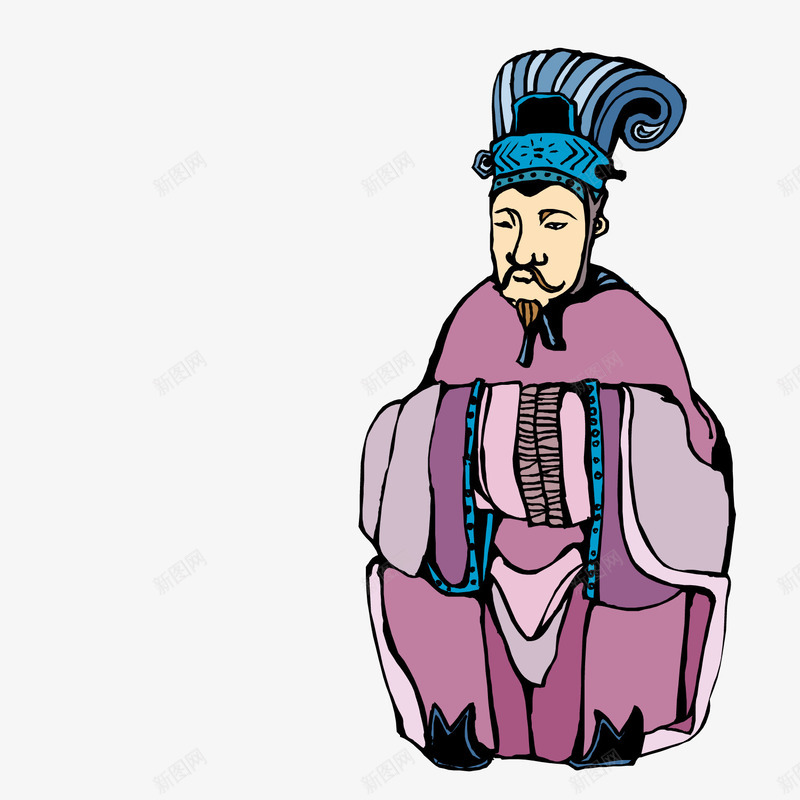 参拜的古代官员矢量图ai免抠素材_88icon https://88icon.com 参拜 古代 官员 矢量图