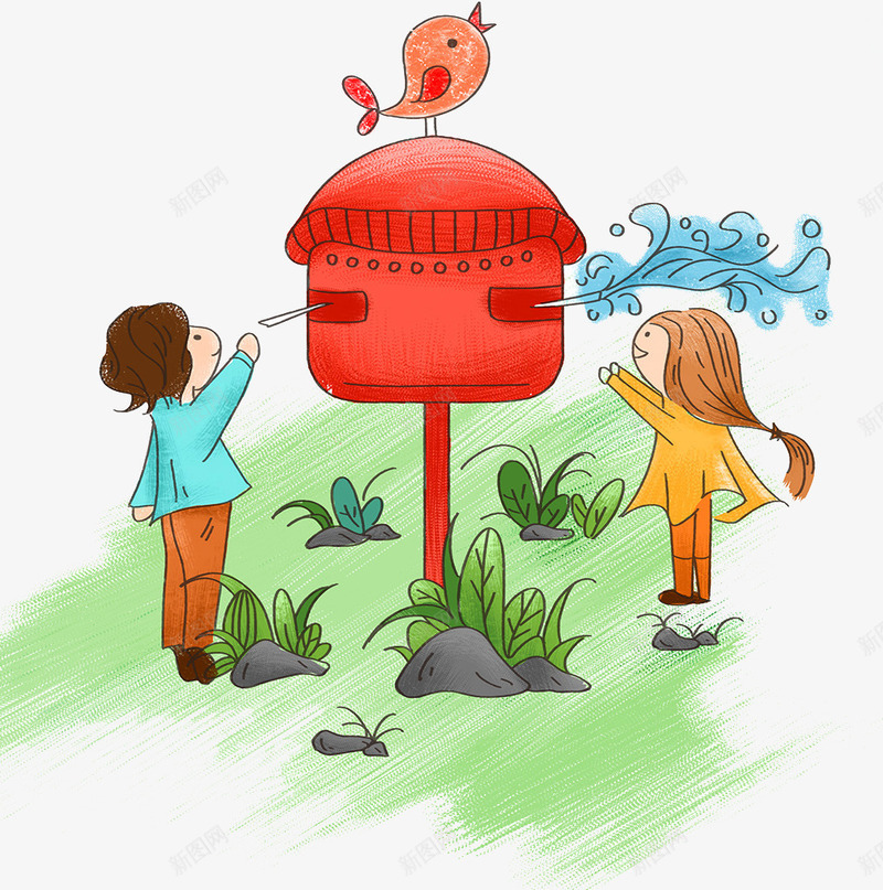寄信的孩子png免抠素材_88icon https://88icon.com 信箱 卡通 孩子 寄信 小鸟 手绘 水彩