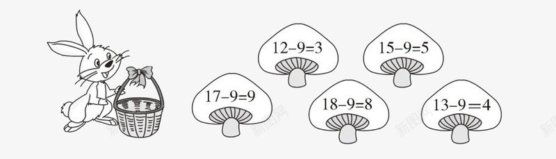 小兔子小蘑菇png免抠素材_88icon https://88icon.com 卡通小兔子 卡通小蘑菇 小兔子 小蘑菇