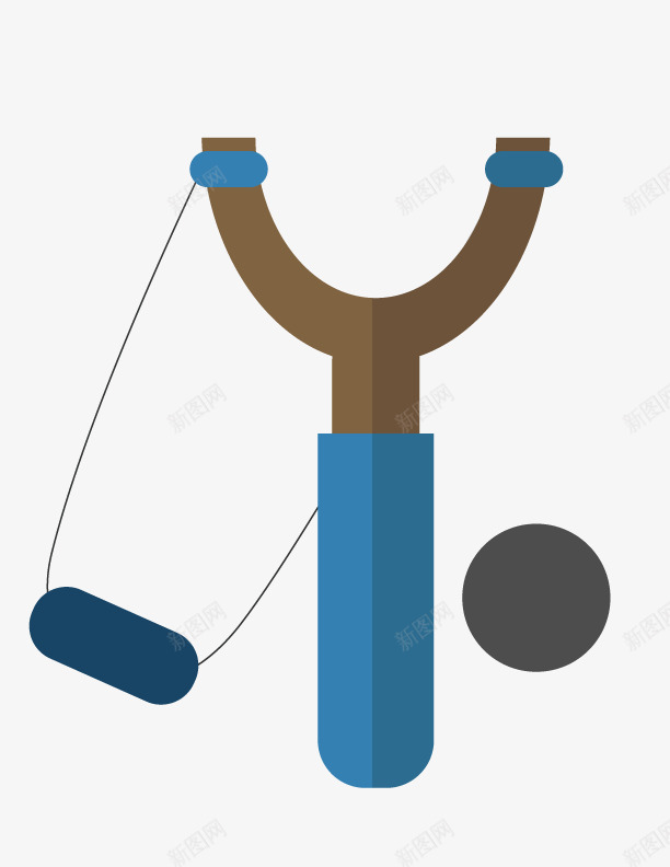 玩具弹弓png免抠素材_88icon https://88icon.com 弹弓 弹球 玩具