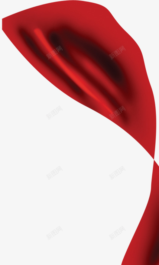 红色绸带png免抠素材_88icon https://88icon.com 丝带 水波荡漾 红色 绸带 缥缈