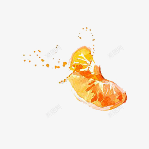 一瓣桔子png免抠素材_88icon https://88icon.com 一瓣桔子 夏季水果 手绘 果肉 酸甜可口 黄色果汁