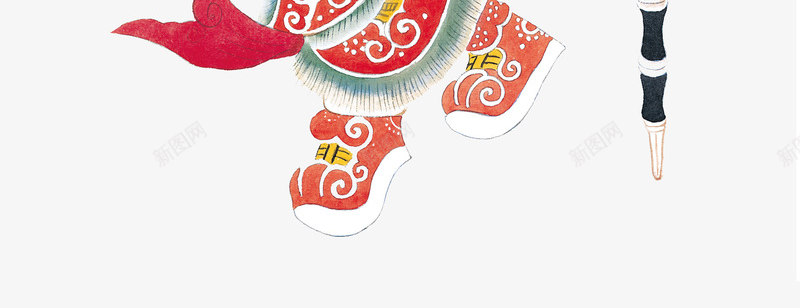 手举起的门神png免抠素材_88icon https://88icon.com 中国风 古代门神 古典 财神