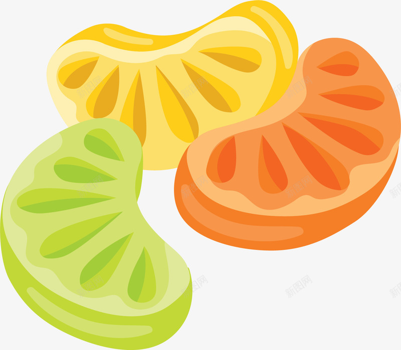 儿童节彩色橘子糖矢量图ai免抠素材_88icon https://88icon.com 儿童糖果 儿童节 彩色橘子糖 橘子瓣 橘子糖 橘子糖果 矢量png 矢量图