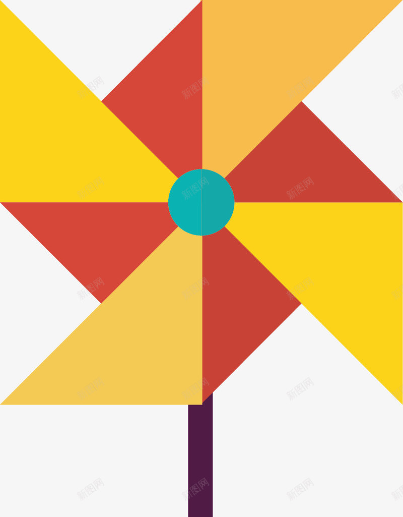 对称方形卡通风车png免抠素材_88icon https://88icon.com 卡通玩具 卡通风车 对称 幼儿玩具 方形 玩具 矢量玩具
