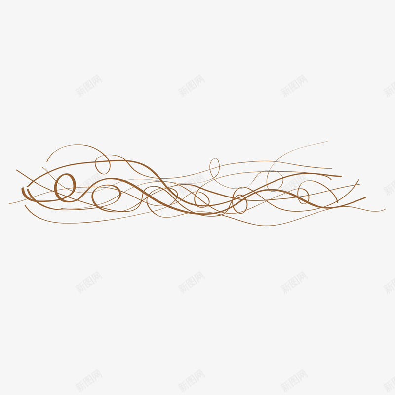 棕色杂乱线条曲线矢量图ai免抠素材_88icon https://88icon.com 一团乱麻 曲线 杂乱 棕色 矢量图 线条