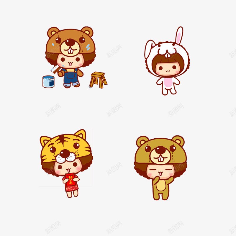 带着帽子的卡通png免抠素材_88icon https://88icon.com 儿童 卡通 帽子 玩具
