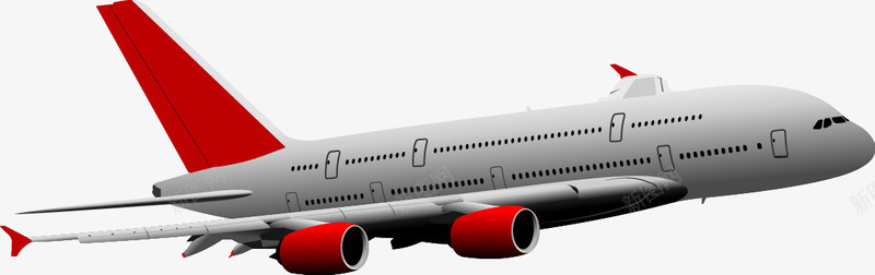 飞机png免抠素材_88icon https://88icon.com 客机 波音747 空客A380 越洋航线 飞机