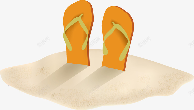 创意夏季元素立体图案png免抠素材_88icon https://88icon.com 夏日summer海边沙滩鞋拖
