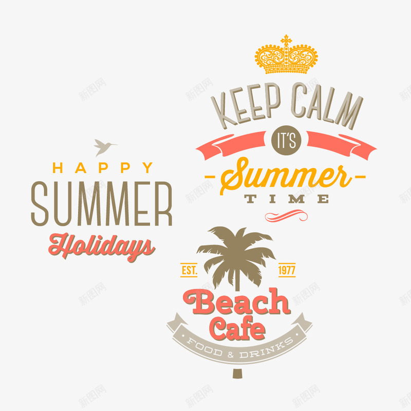 多个夏季旅行标签png免抠素材_88icon https://88icon.com summer 享受夏季时光 出游 旅行 标签 英文