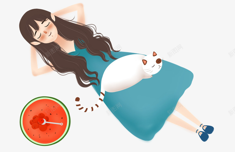 小清新唯美夏季躺在地上的女孩psd免抠素材_88icon https://88icon.com 唯美 夏季 女孩 小清新 小清新唯美夏季躺在地上的女孩 西瓜 躺在地上
