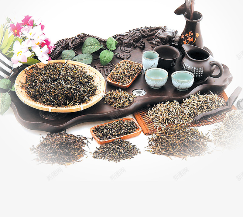 茶杯茶叶喝茶png免抠素材_88icon https://88icon.com 茶具 茶叶 茶艺