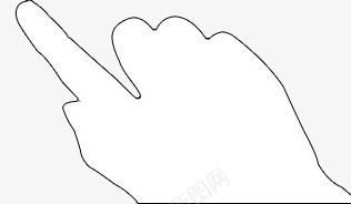 黑色手绘简约手势png免抠素材_88icon https://88icon.com 手势 简约 黑色