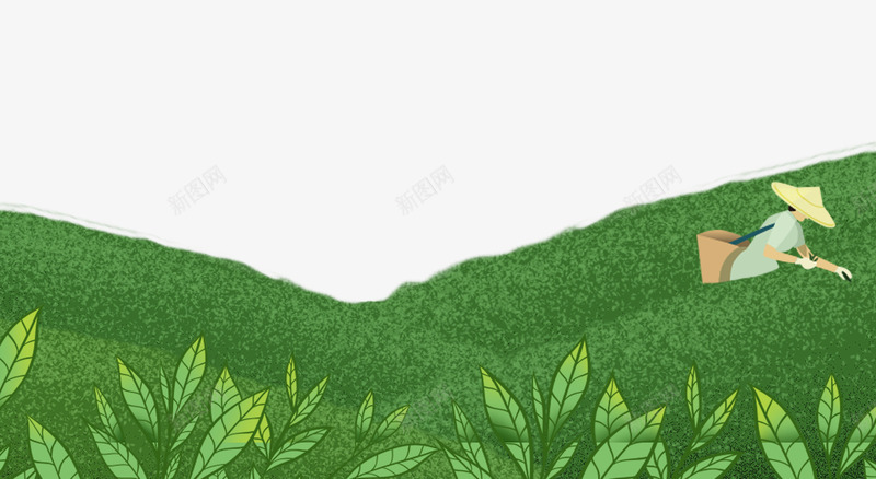 绿色绿油油的茶叶psd免抠素材_88icon https://88icon.com 人物 绿油油 绿色 绿色绿油油的茶叶 茶叶 茶叶制作 采茶叶