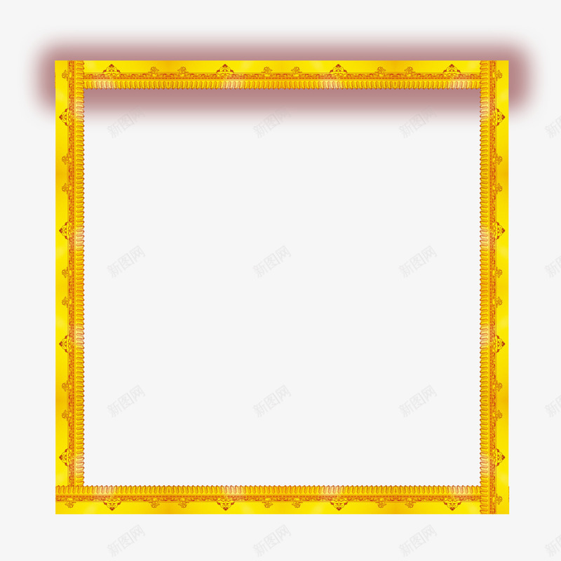 金色边框元素psd免抠素材_88icon https://88icon.com 发光 底纹 炫酷 边框 金色