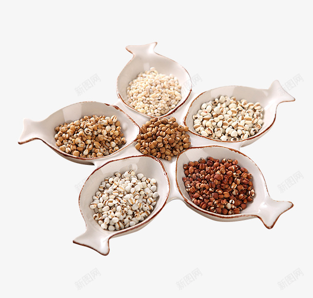 六色薏米组合png免抠素材_88icon https://88icon.com 产品实物 六色薏米 小薏米 红薏米