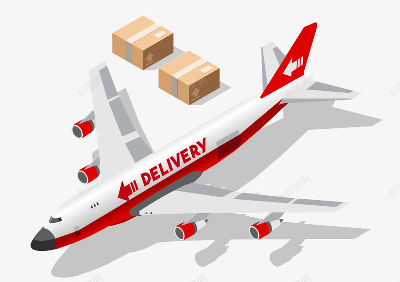 飞机航空元素矢量图ai免抠素材_88icon https://88icon.com 交通 元素 扁平 航空 飞机 矢量图
