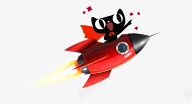 火箭天猫psd免抠素材_88icon https://88icon.com 促销元素 天猫 彩色 火箭 炫酷