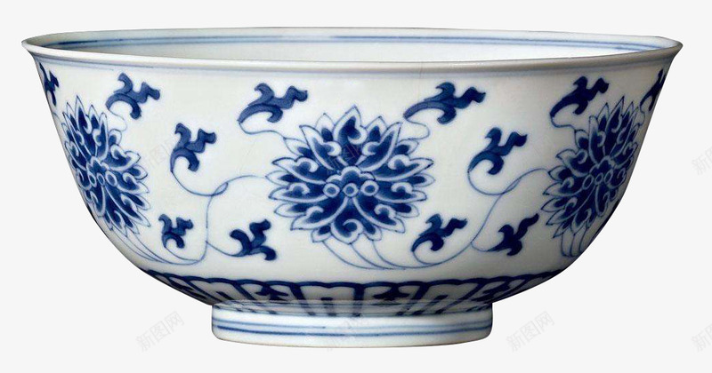 道光青花缠枝莲纹碗png免抠素材_88icon https://88icon.com 古代器具 碗 缠枝莲 老古董 花纹 道光 青花瓷
