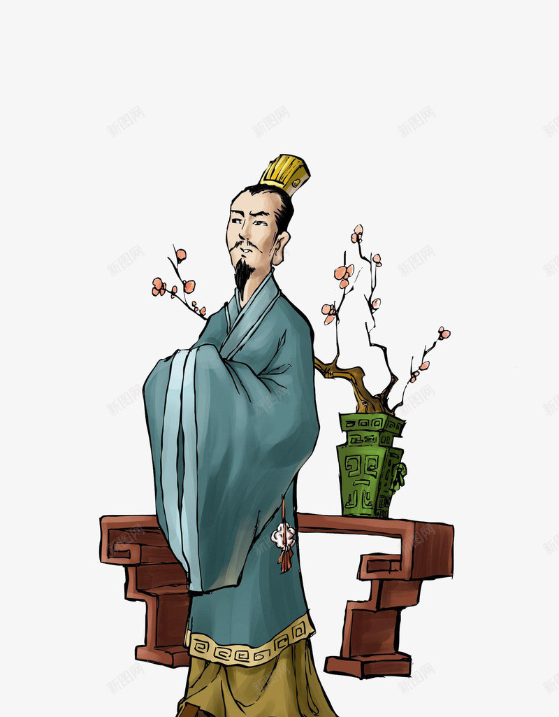 卡通手绘中国古代文人png免抠素材_88icon https://88icon.com 中国古代 卡通 手绘 文人