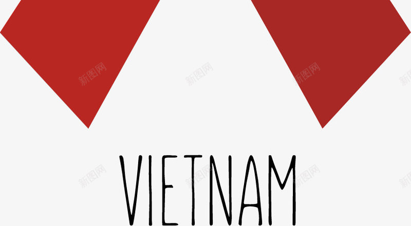 红色越南丝带png免抠素材_88icon https://88icon.com 矢量素材 红丝带 越南 越南丝带 黄色五角星