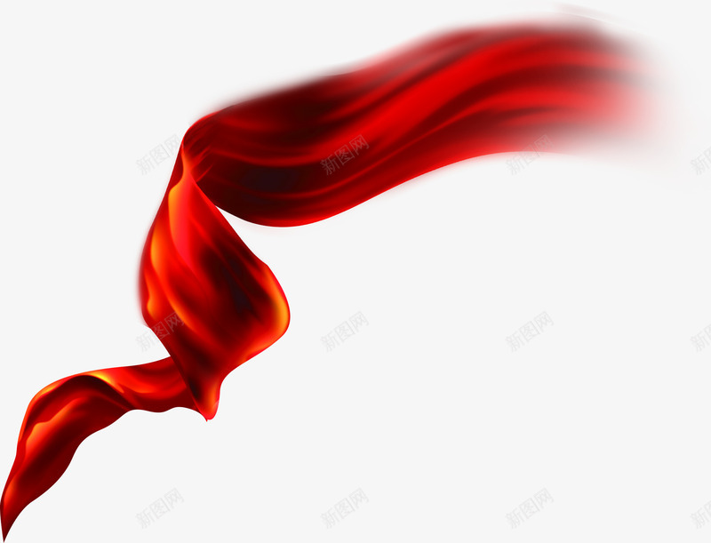 红色卡通梦幻丝带装饰png免抠素材_88icon https://88icon.com 丝带 卡通 梦幻 红色 装饰