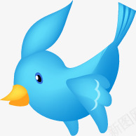 可爱蓝色卡通小鸟png免抠素材_88icon https://88icon.com 卡通 可爱 小鸟 蓝色