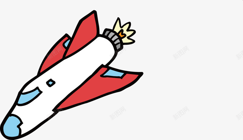 卡通飞机矢量图ai免抠素材_88icon https://88icon.com 卡通 客运飞机 飞机 矢量图