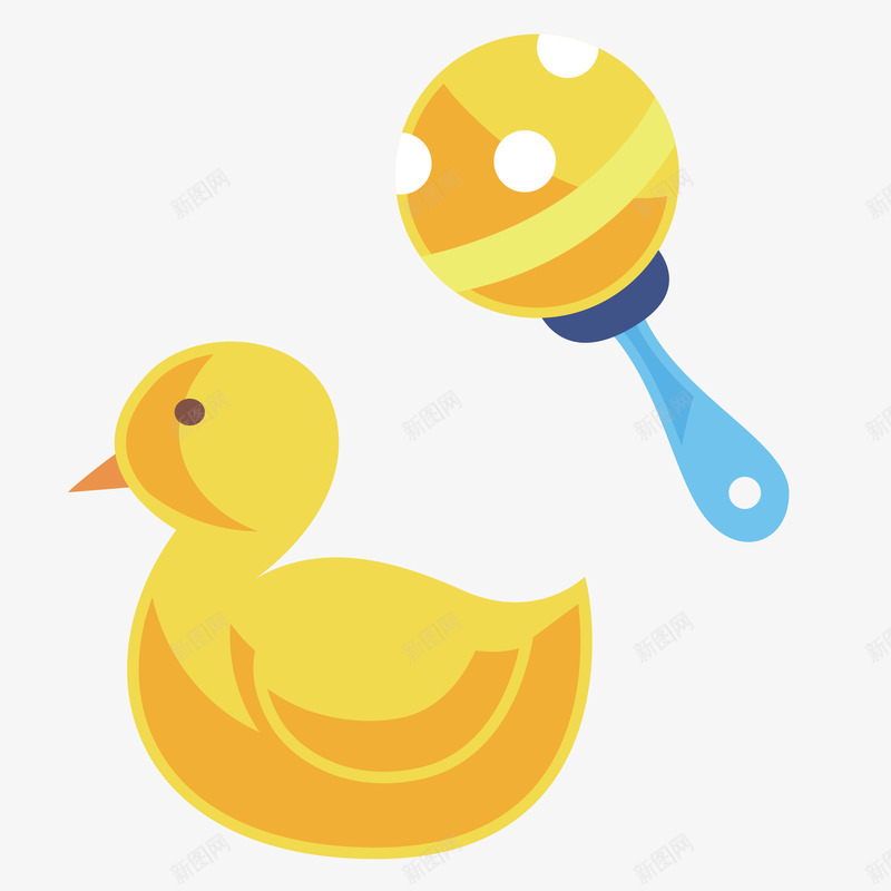 浴池鸭子png免抠素材_88icon https://88icon.com 婴儿玩具 手摇鼓 矢量浴池鸭子 黄色鸭子